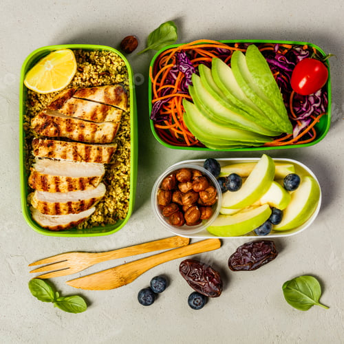 Preview: Healthy lunch in boxes