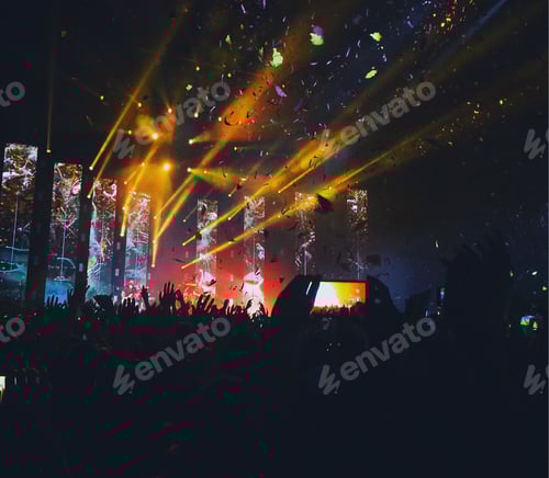 Preview: Exciting Rock Show with Light Display and Confetti