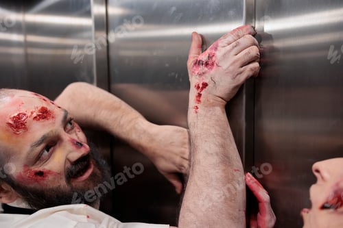 Preview: Aggressive monsters trying to escape elevator