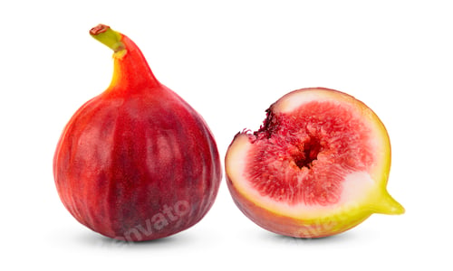 Preview: Fresh figs on white background