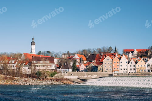 Preview: Landsberg am Lech in winter, at Bavaria Germany