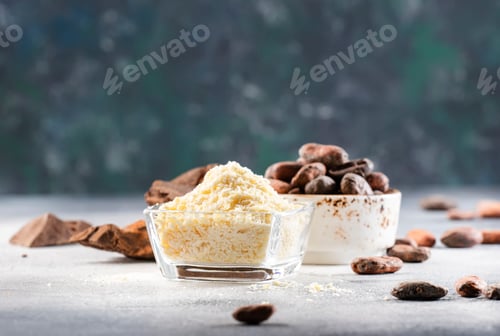 Preview: Organic cocoa butter, cocoa beans, grated cocoa lump