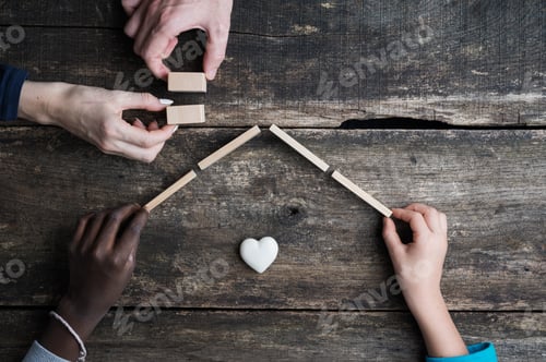 Preview: Conceptual image of adoption and family