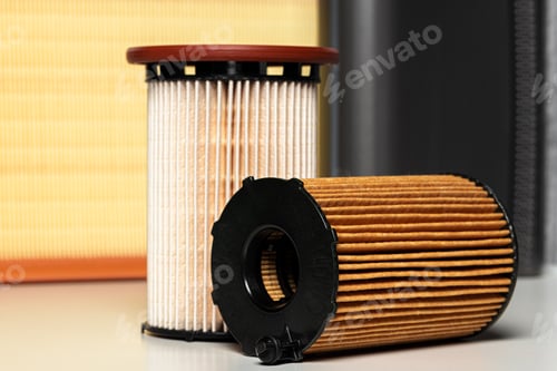 Preview: Auto filters close up. New parts for the car.