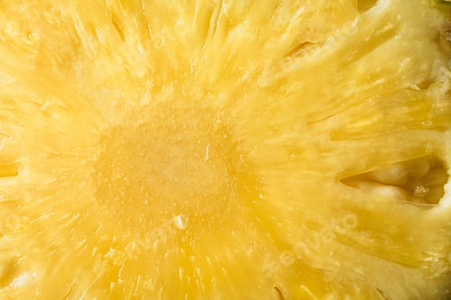 Preview: Raw pineapple background, close up. Juicy fruit