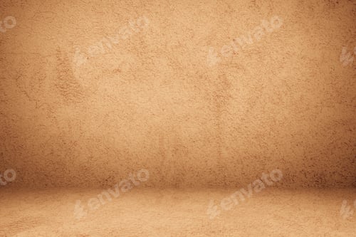 Preview: Empty vintage room studio texture background. Antique room for product display.