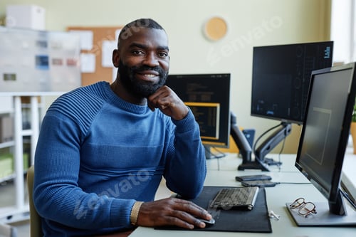 Preview: Software Engineer Smiling at Camera