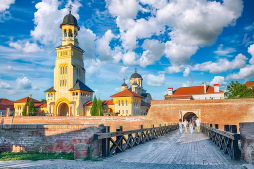 Preview: Coronation Orthodox and Roman Catholic cathedrals inside fortified Alba Carolina Fortres