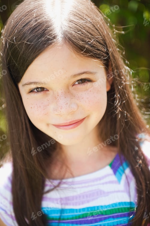 Visualização: Germany, Bavaria, Girl smiling, portrait