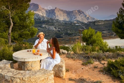 Preview: Picnic in beautiful mountains