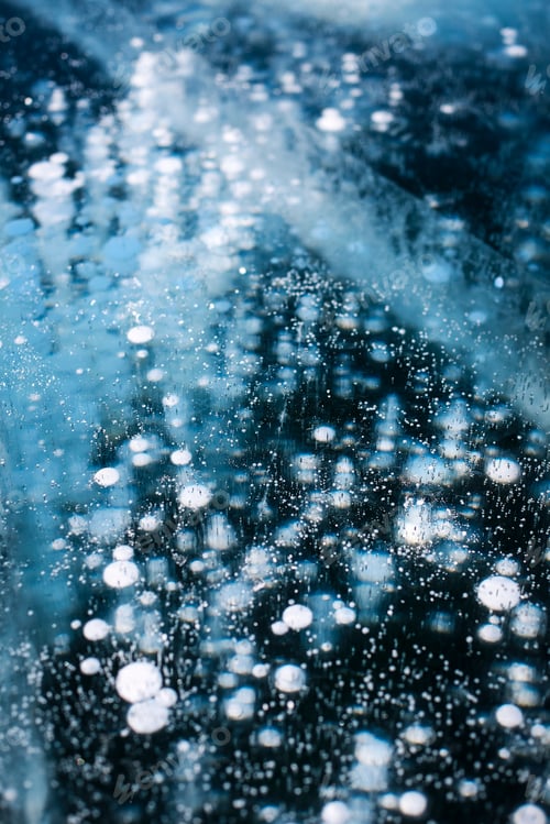 Preview: Winter nature abstract background. Lake Baikal, Siberia, Russia.