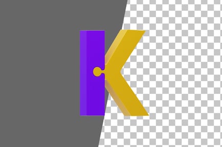 Preview: Puzzle K 3D Icon