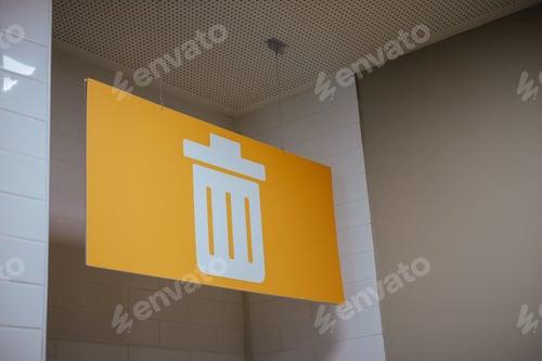 Preview: Trash can icon on the white house walls