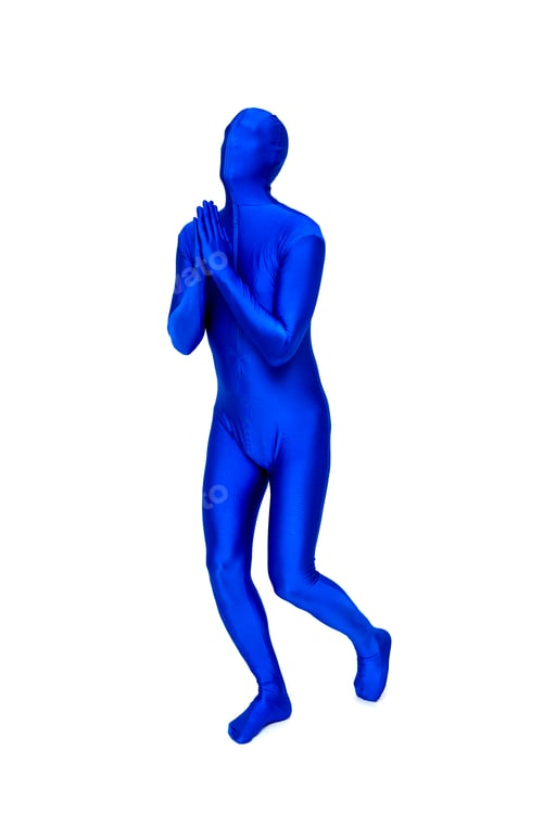 Preview: Mysterious blue man in costume
