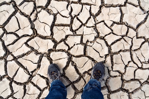 Preview: Cracked Earth and Jeans in the Desert