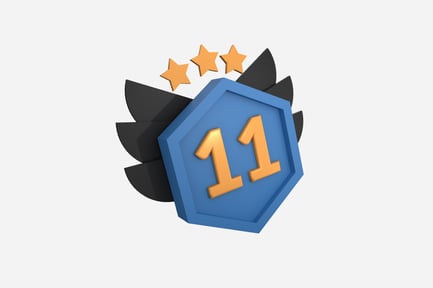 Preview: Character Level Badge 3D Illustration