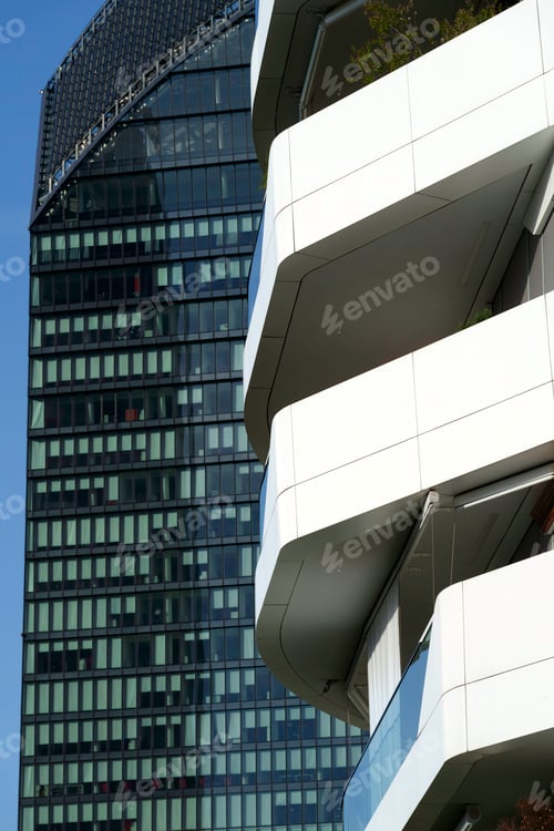 Preview: Citylife, modern park in Milan, Italy