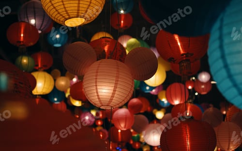 Preview: The vivid color of the lantern in Chinese new year