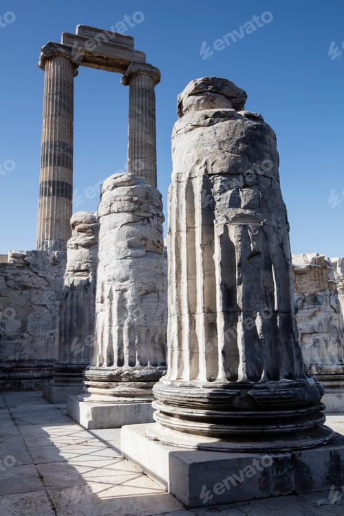Preview: View of Temple of Apollo in antique city of Didyma, Aydin,Turkey