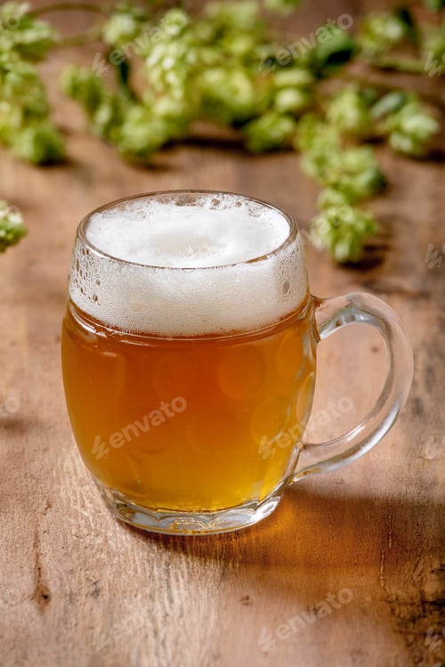 Preview: Mug of lager beer