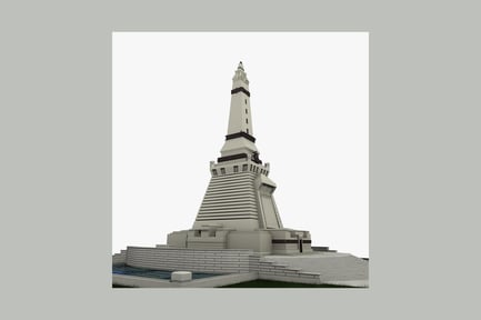 Preview: Monument with spire and eagle statue