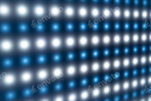 Preview: Close-up of panel with bright luminous LEDs