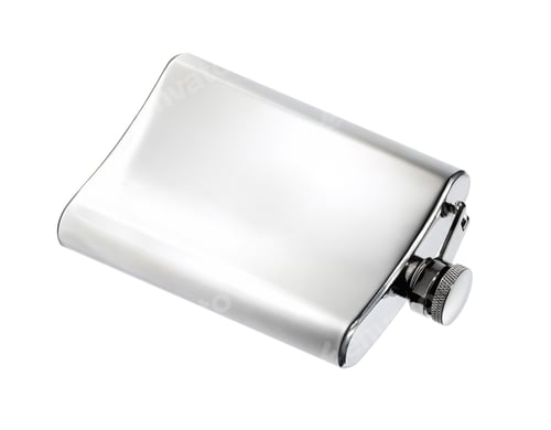 Preview: Flat metal flask