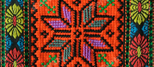 Preview: embroidery.Cross stitch pattern ethnic African,Indian pattern.Handmade,bright colors
