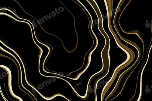 Visualização: Fundo listrado pintado de preto, textura escura com linhas coloridas brilhantes em movimento. Design criativo.