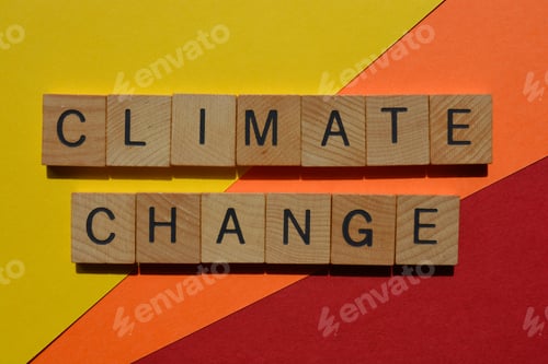 Preview: Climate Change, phrase as banner headline