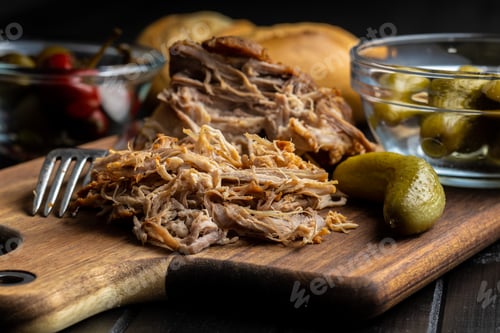 Preview: Pulled pork meat.