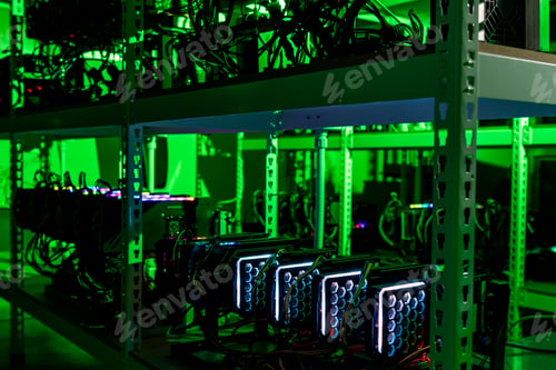 Preview: Brand new electronics in a warehouse with ultra colors
