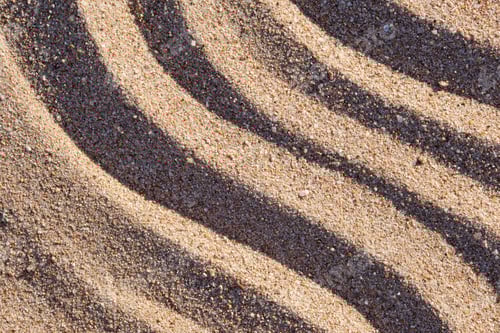 Preview: Wavy pattern of natural beach sand background for summer designs