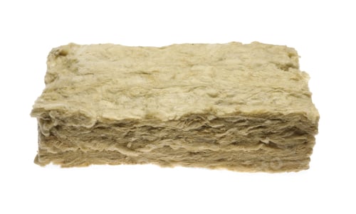 Preview: Layers of thermal insulation material on white background