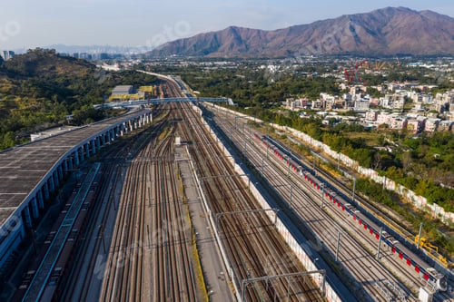 Preview: Kam sheung road, Hong Kong 16 February 2019: kam sheung road station in hong Kong