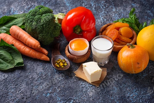Preview: Healthy products rich in vitamin A