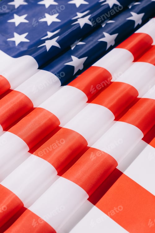 Preview: Striking Close-Up of an American Flag Background