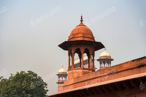 Preview: View of chantri in Taj Mahal in Agra, India