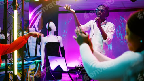 Preview: DJ partying on stage with audio station