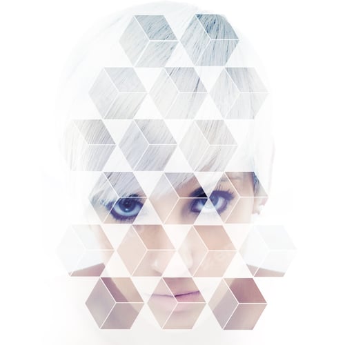 Preview: Beautifully futuristic. Composite image of a beautiful young woman in hexagons.