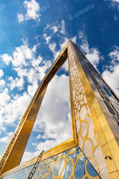 Preview: Dubai frame tourist attraction in Dubai UAE