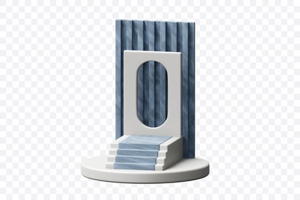 Preview: Abstract 3D Podium Composition