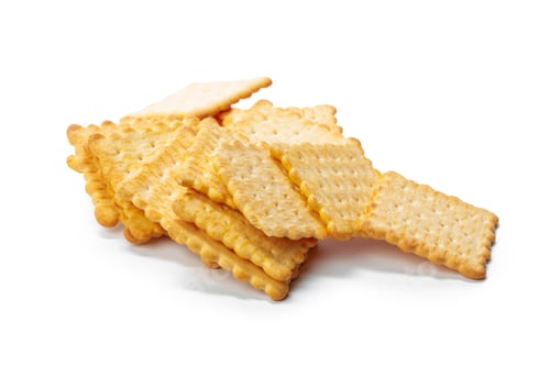 Preview: Cracker cookies isolated on white background
