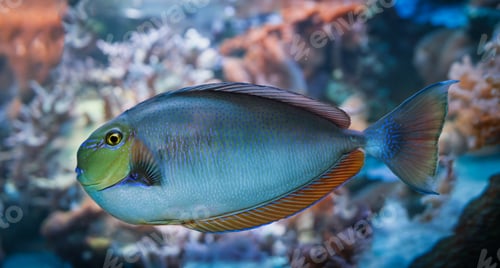Preview: Bignose Unicornfish Coral Reef Fish (Naso vlamingii)