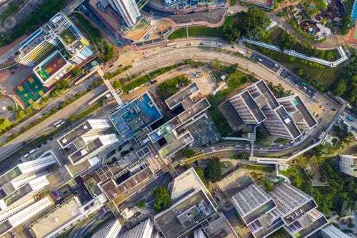 Preview: Choi Hung, Hong Kong 25 April 2019: Top view of Hong Kong city