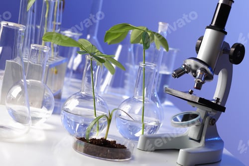 Preview: Green plants in biology laborotary