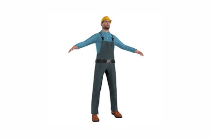 Preview: Construction worker with upward gaze