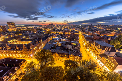 Preview: Aerial Groningen city night