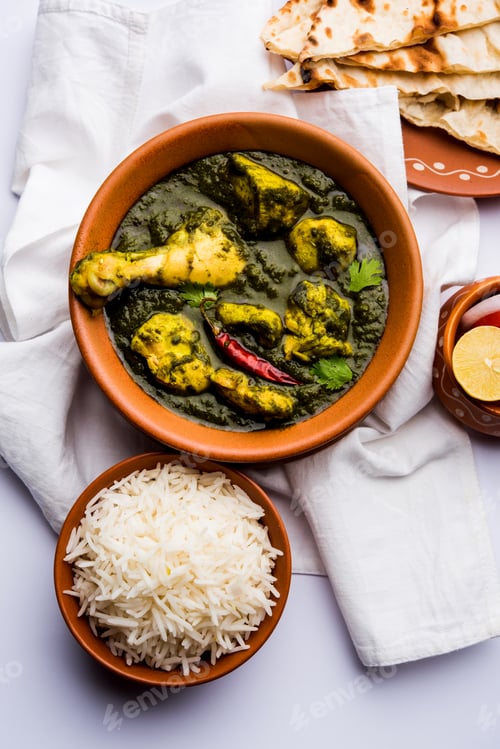 Preview: Palak or spinach Chicken or Murg Saagwala is an Indian non-vegetarian recipe