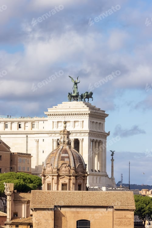 Preview: Old Historic Building in Downtown Rome, Italy.